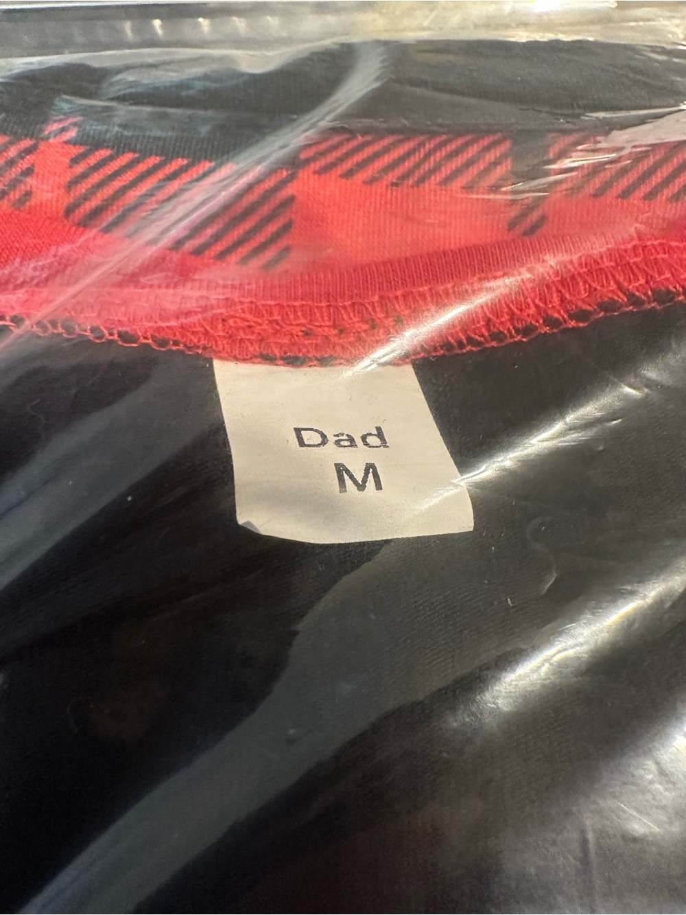 Family Christmas Pajamas. Black & Red Merry Christmas Pajama Set. - Picture 10 of 11